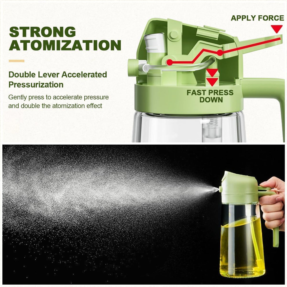 Glass Oil Sprayer & Dispenser Bottle – 500ml