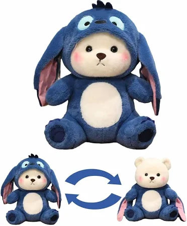 Hoodie Teddy Bear™ – Soft Plush Toy with Trendy Blue Hoodie (45cm)