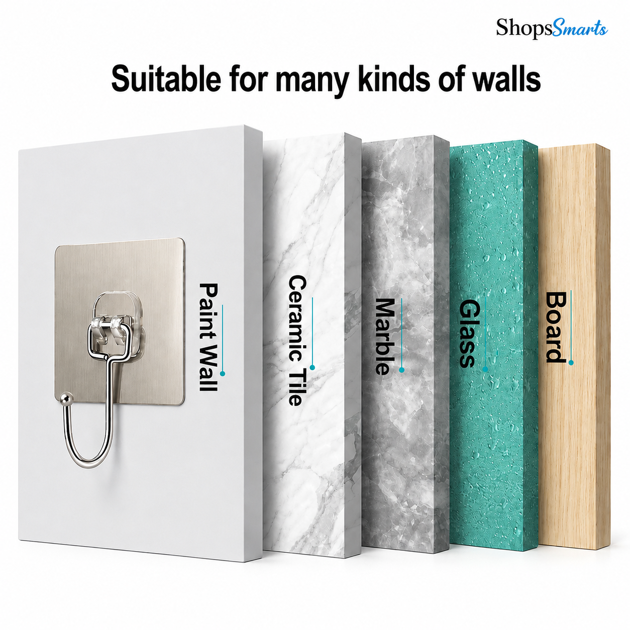 StrongHold Wall Hooks (Buy 10 Get 10 Free)