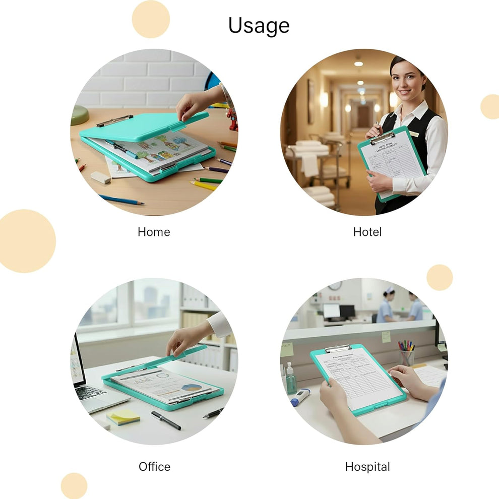A4 Clip Pad / Clipboard with Storage Case –