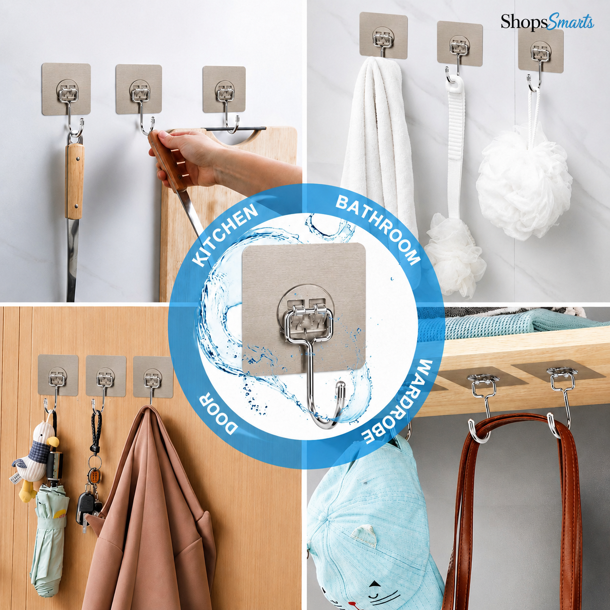 StrongHold Wall Hooks (Buy 10 Get 10 Free)