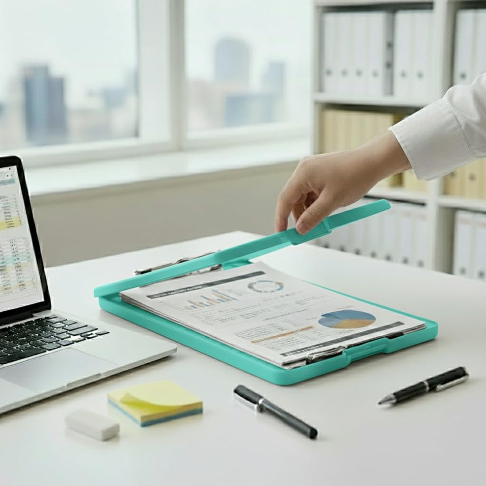 A4 Clip Pad / Clipboard with Storage Case –
