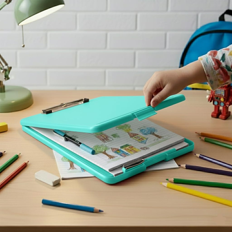 A4 Clip Pad / Clipboard with Storage Case –
