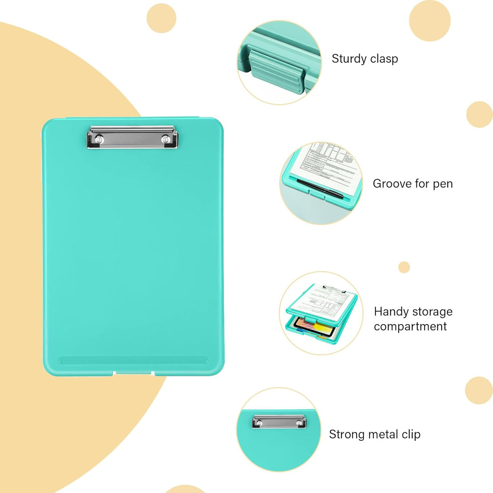 A4 Clip Pad / Clipboard with Storage Case –